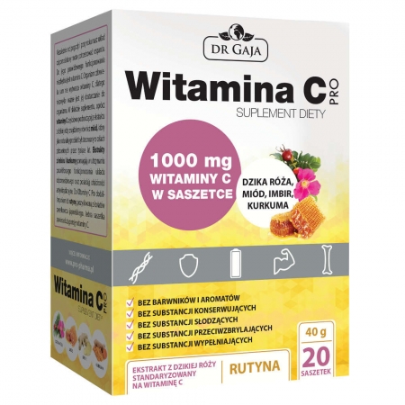 Dr Gaja Witamina C Pro 20 sasz. suplement diety